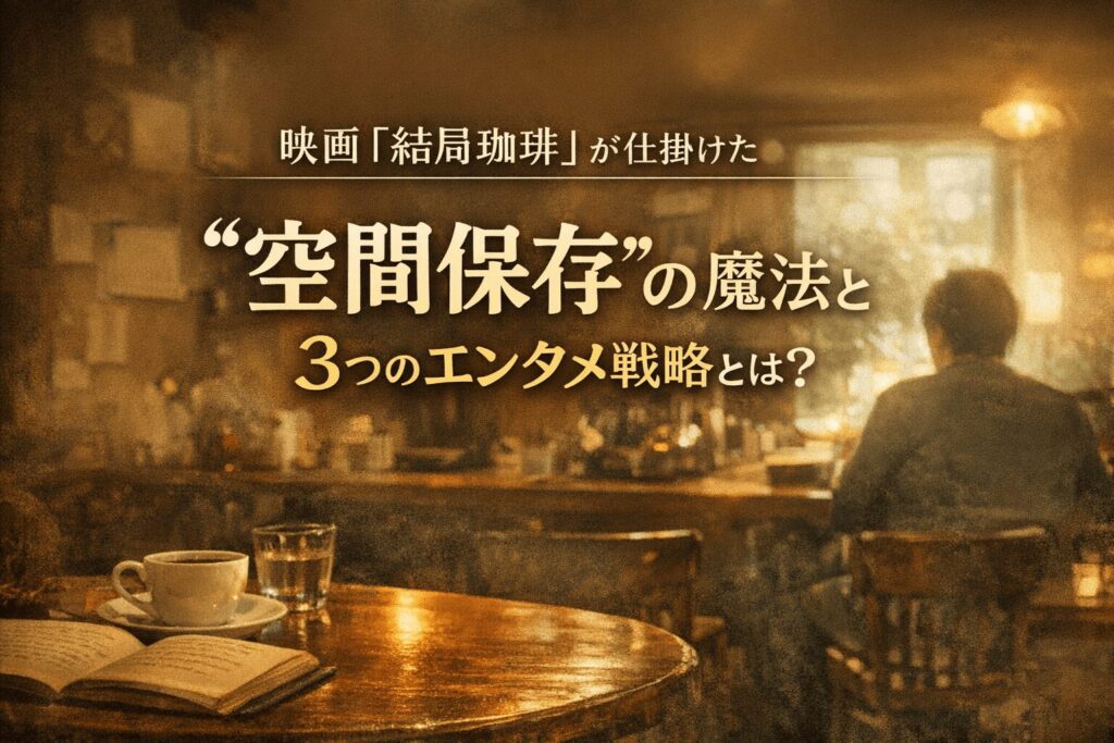 映画『結局珈琲』が仕掛けた“空間保存”の魔法と 3つのエンタメ戦略とは？
