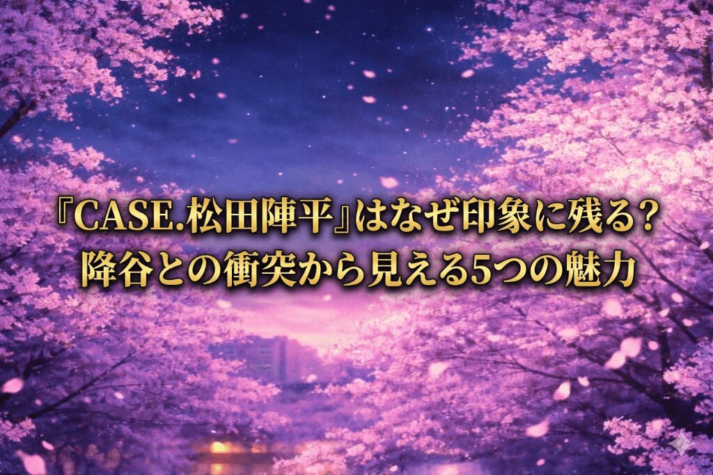 『CASE.松田陣平』はなぜ印象に残る？ 降谷との衝突から見える5つの魅力