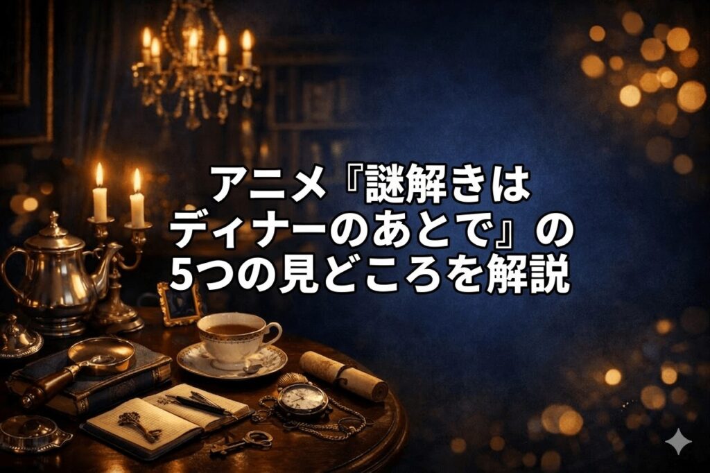 アニメ『謎解きはディナーのあとで』の5つの見どころを解説