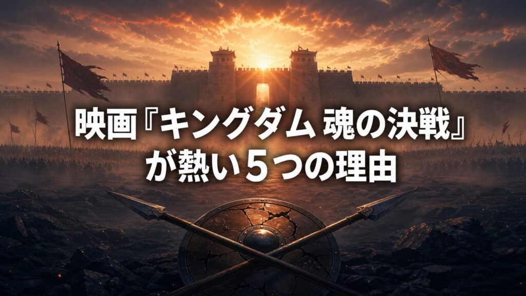 映画『キングダム 魂の決戦』が熱い5つの理由