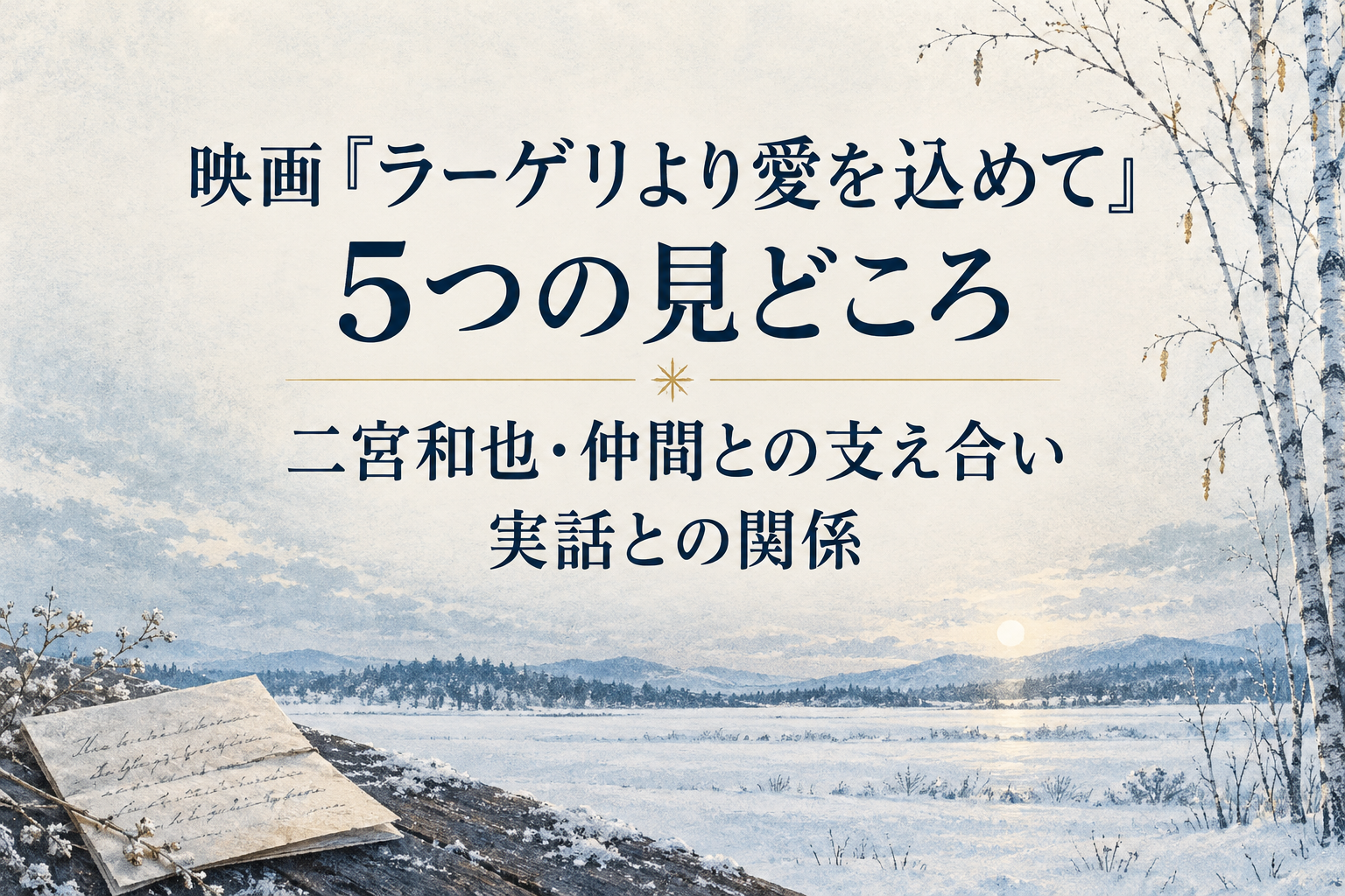 映画『ラーゲリより愛を込めて』5つの見どころ｜二宮和也・仲間との支え合い・実話との関係